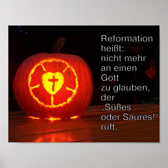 Poster Reformationstag Halloween (Front)
