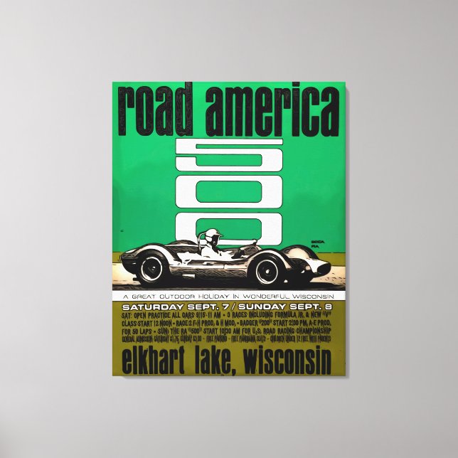 Poster -Road America 500, Canvas Print (Front)