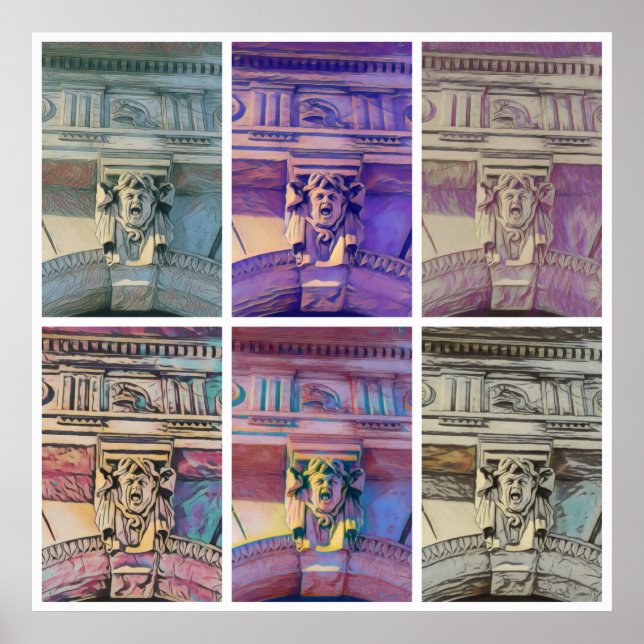 Poster Roman Street - white (Front)