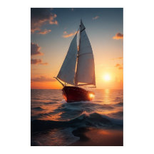 Poster Sail Boat