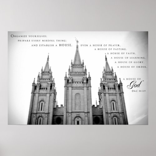 Poster _ Salt Lake City Utah LDS Temple 2