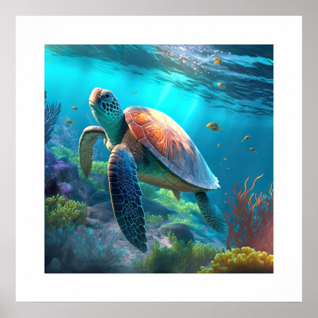 Poster Sea Turtle (Front)