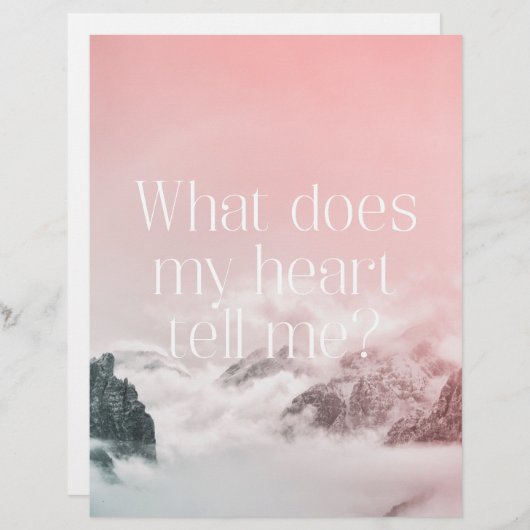 Poster self love Follow your heart (Front/Back)