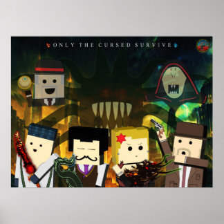 Poster Shadows of Evil 8-Bits (Great)