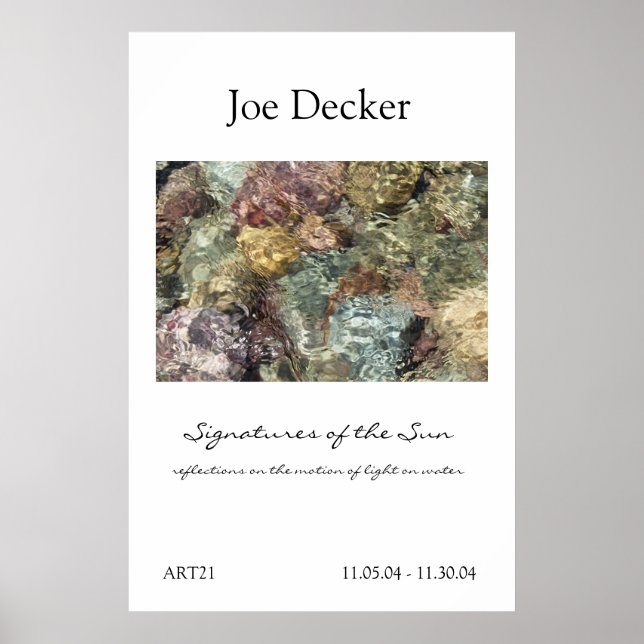 Poster: Signatures of the Sun / ART21 Poster (Front)