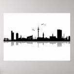 Poster Skyline Hamburg at Zazzle