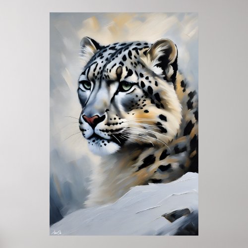 Poster  Snow Leopard  Art