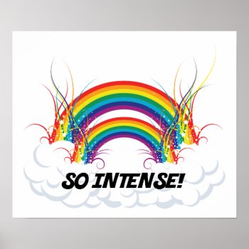 Poster - So Intense Double Rainbow by VoXeeD at Zazzle