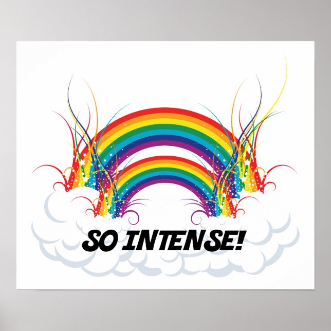 POSTER - SO INTENSE DOUBLE RAINBOW (Front)
