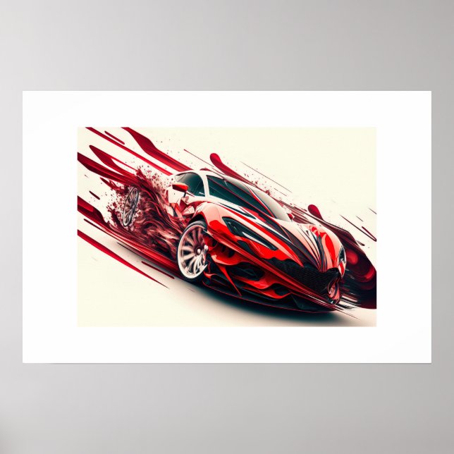 Poster Sports Car (Front)