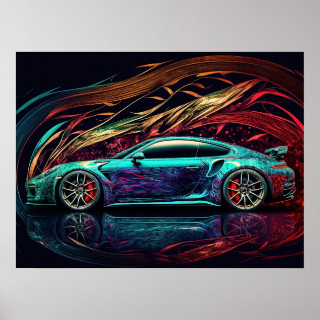 Poster Sports Car (Front)