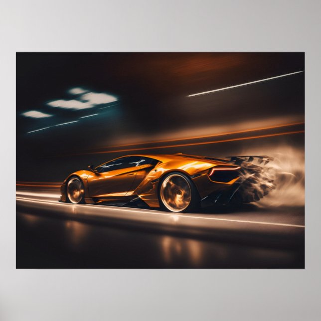 Poster Sports Car (Front)