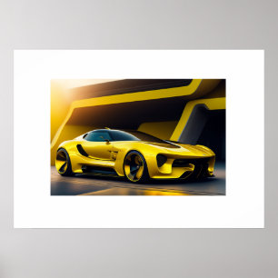 Poster Sports Car