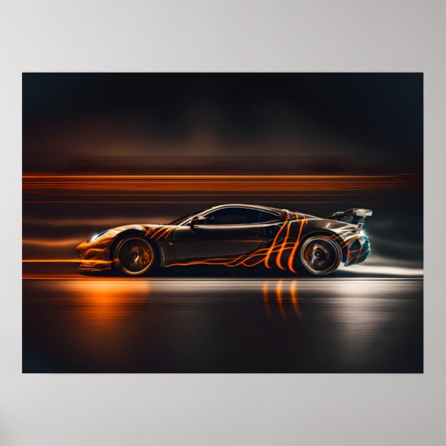 Poster Sports Car (Front)