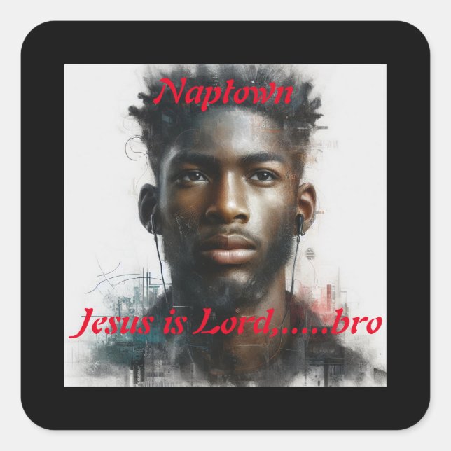 poster square sticker (Front)