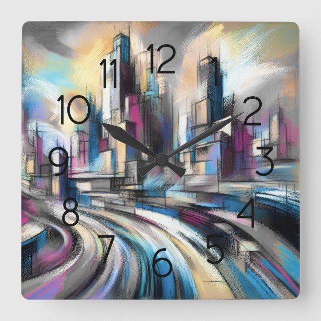 Poster Square Wall Clock (Front)