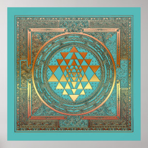 Poster SriYantra Yoga Meditation Symbol Holy India