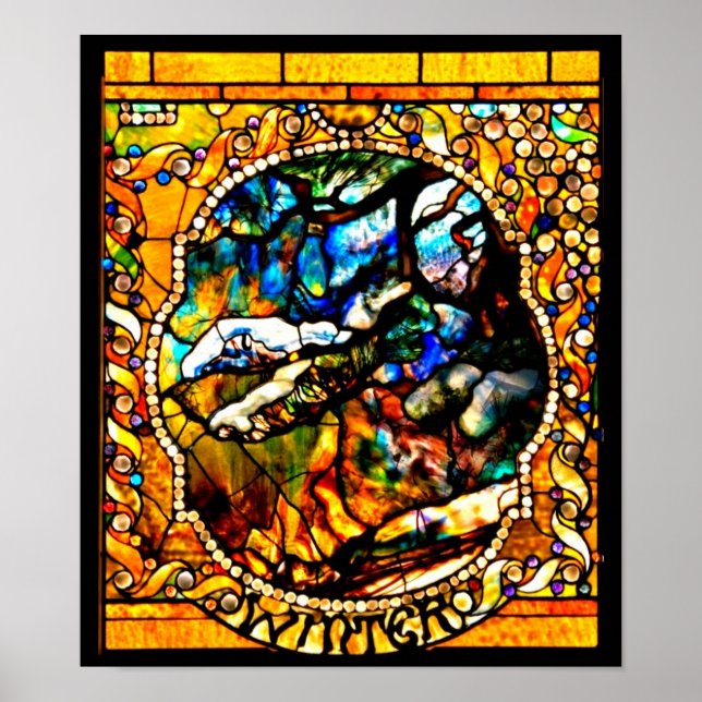Poster-Stained Glass-Louis Tiffany 106 Poster (Front)