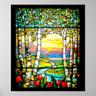 Poster-Stained Glass-Louis Tiffany 109 Poster