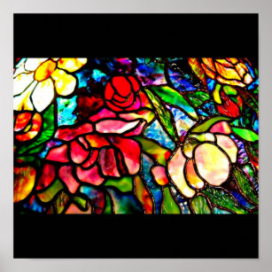 Louis Comfort Tiffany - Stained glass. Tree of life Poster