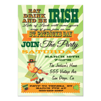 Poster Style St. Patrick's Day Party Invitation