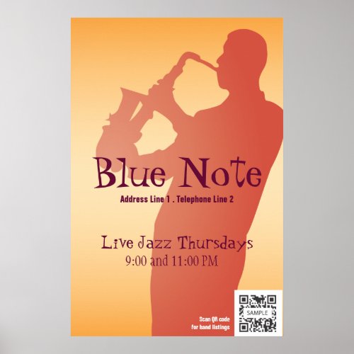 Poster Template Event Jazz Band