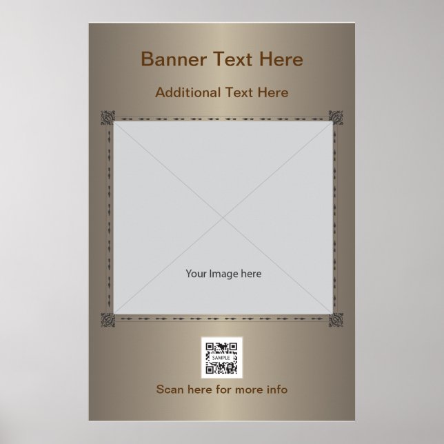 Poster Template Generic Brown (Front)