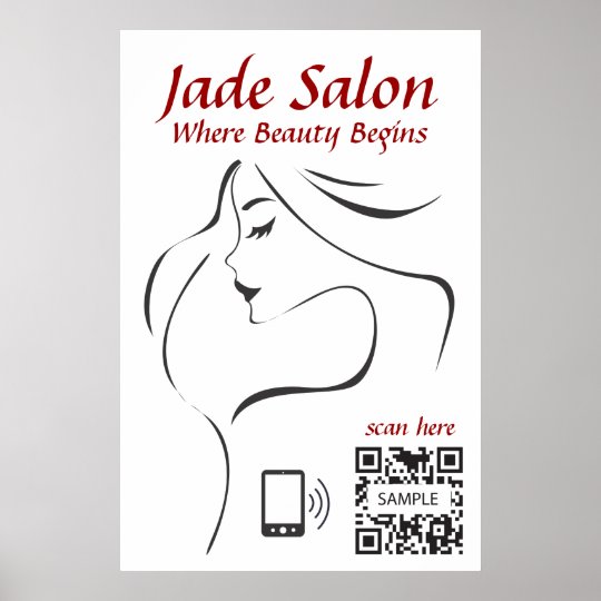 Poster Template Hair Salon Zazzle