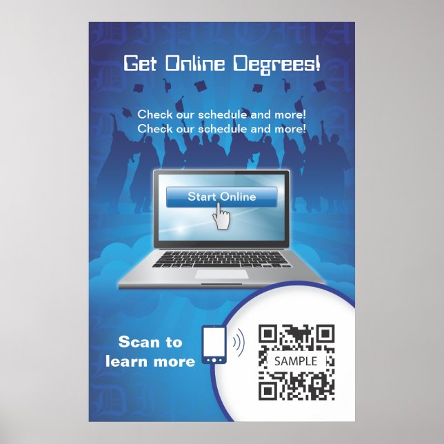 Poster Template Online Degrees (Front)