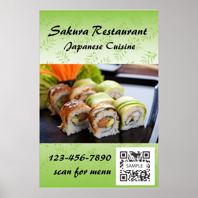 Poster Template Sushi (Front)