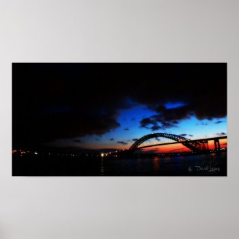 Poster~the Bayonne Bridge  In Bayonne  Nj Poster by Solasmoon at Zazzle