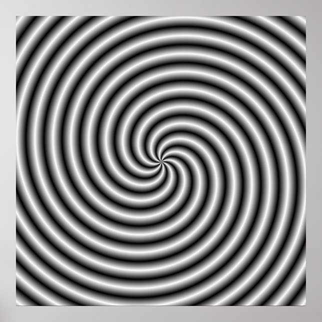 Poster  The Swirl in Black and White (Front)