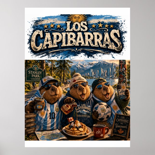 Poster The traveling Capybaras in Canada (Front)