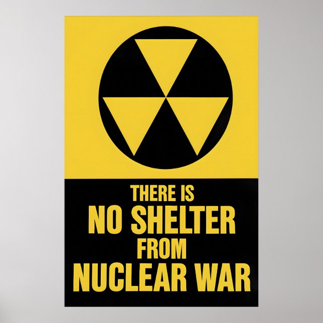 Poster There is no shelter from nuclear war  Peace (Front)