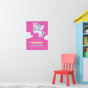 Poster  to a magical birthday party.