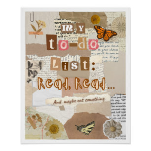 Poster To-Do List Aesthetic Collage Soft inspo