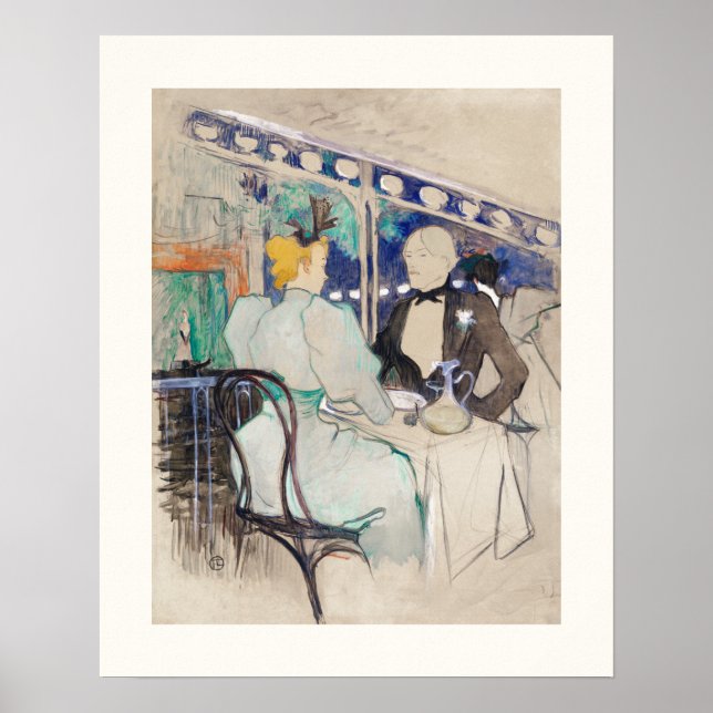 POSTER : TOULOUSE LAUTREC : AUX AMBASSADEURS (Front)