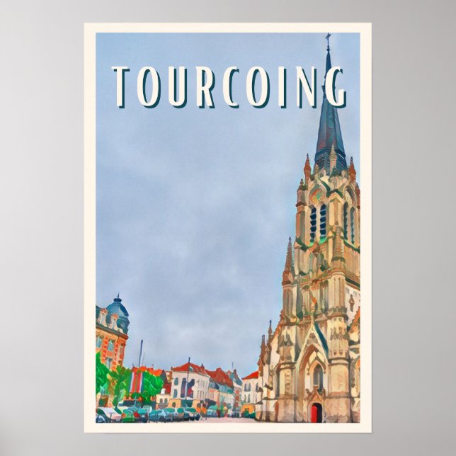 Poster Tourcoing Photo Vintage (Front)
