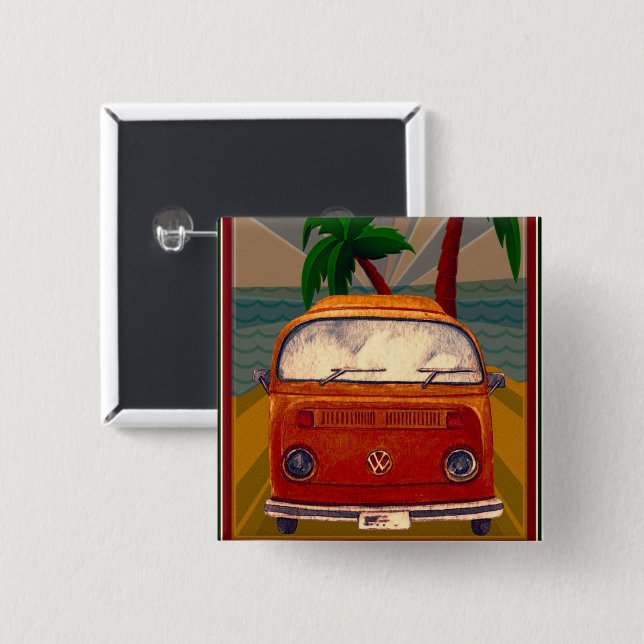 Poster:Travel California Button (Front & Back)
