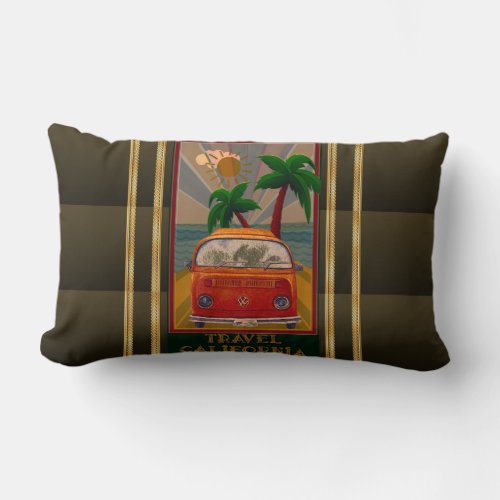 PosterTravel California Lumbar Pillow