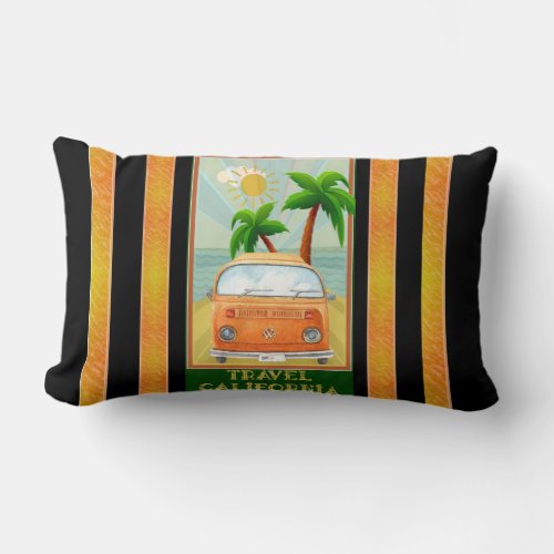 PosterTravel California Lumbar Pillow