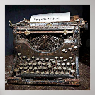 Poster, Underwood, old typewriter Poster