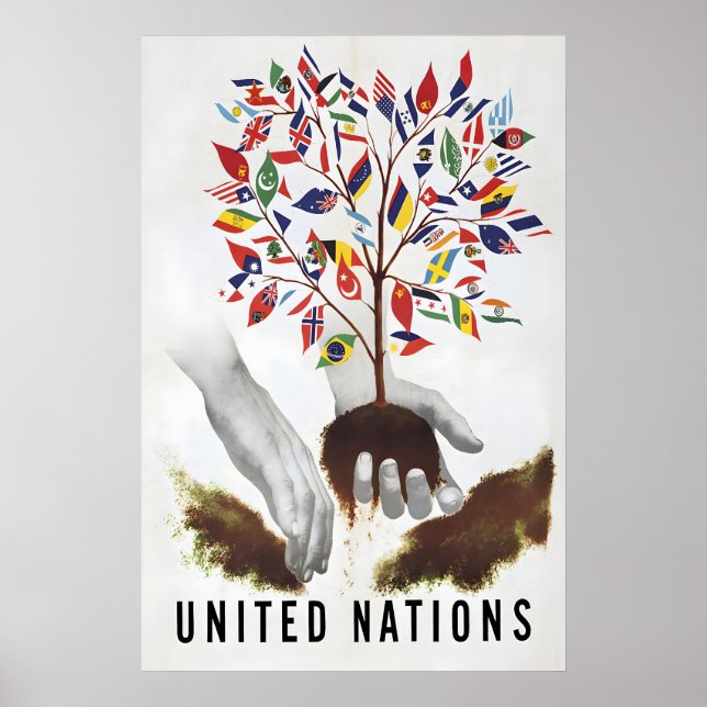 Poster United Nations 1947 Prosper together (Front)