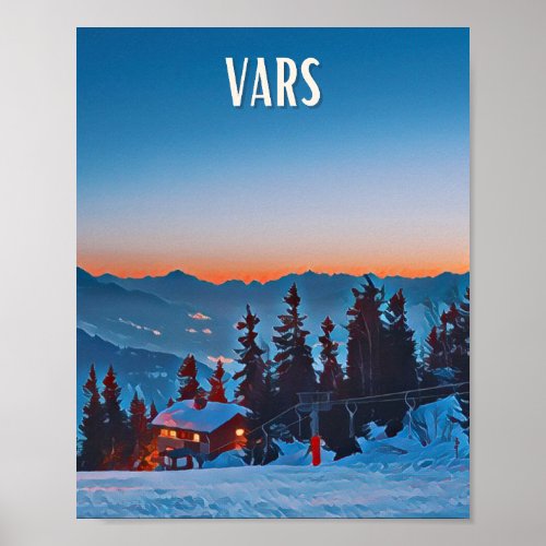 Poster Vars Ski Resort