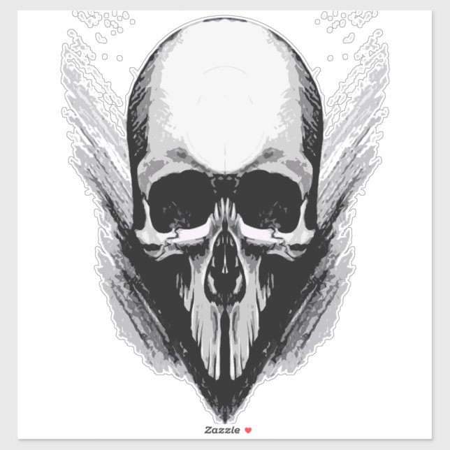 Poster vector skull sticker (Sheet)