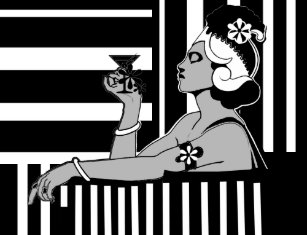 Black And White Art Deco Posters Photo Prints Zazzle Poster Vintage Art Deco Stripe Black White Large
