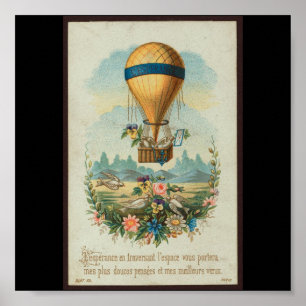 Poster-Vintage Art-Hot Air Balloons 7 Poster