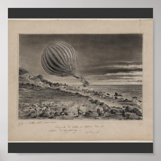 Poster-Vintage Art-Hot Air Balloons 9 Poster