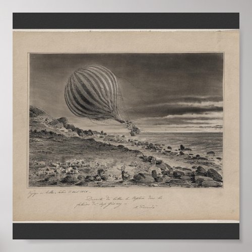 Poster_Vintage Art_Hot Air Balloons 9 Poster