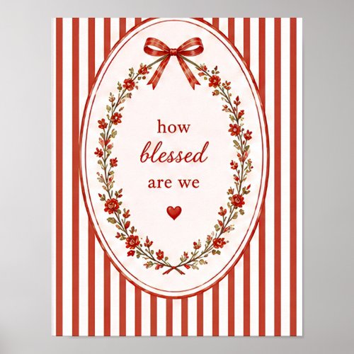 (POSTER) Vintage Floral Bow Coquette Quote Print